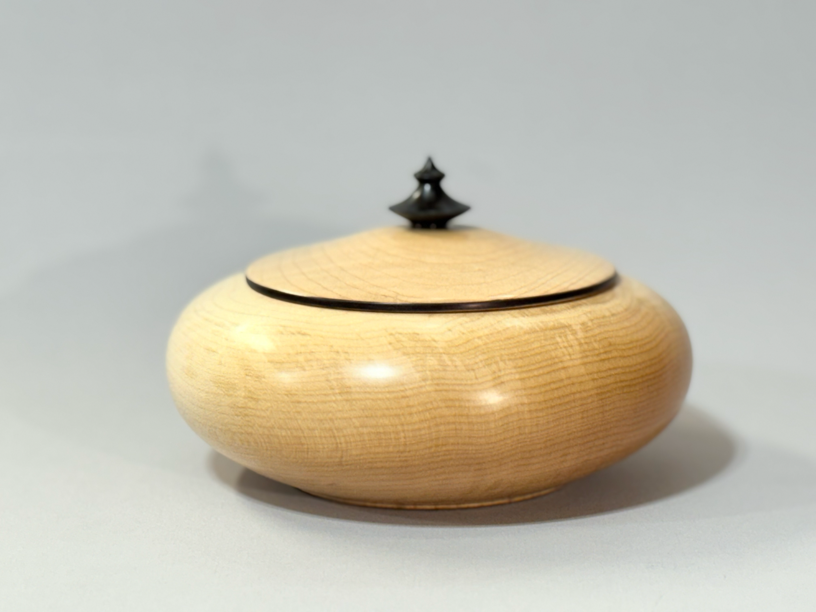 Maple Hallow Form with a Lid.