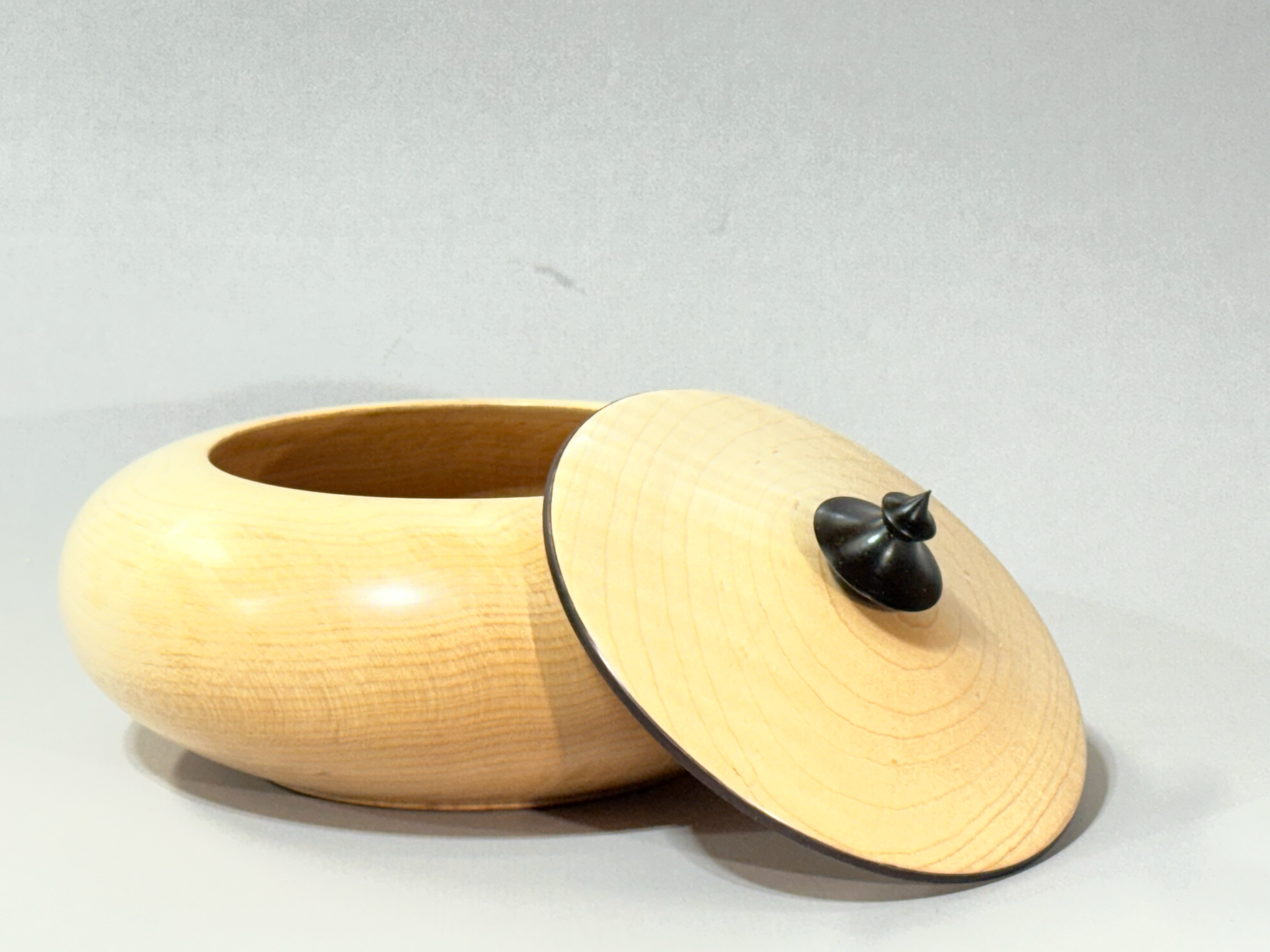 Maple Hallow Form with a Lid.